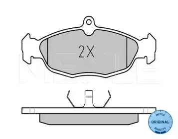 025 205 4716 MEYLE Комплект тормозных колодок, дисковый тормоз