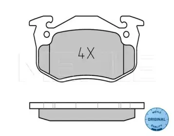 025 206 3415 MEYLE Комплект тормозных колодок, дисковый тормоз