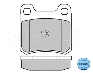 025 206 8715 MEYLE Комплект тормозных колодок, дисковый тормоз