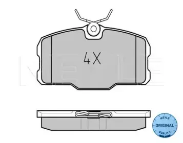 025 207 5118 MEYLE Комплект тормозных колодок, дисковый тормоз