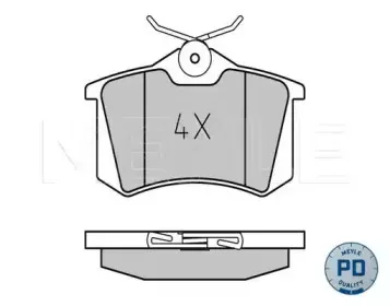 0252096117PD MEYLE Комплект тормозных колодок, дисковый тормоз