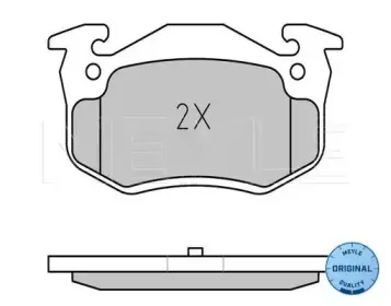 025 209 7311 MEYLE Комплект тормозных колодок, дисковый тормоз