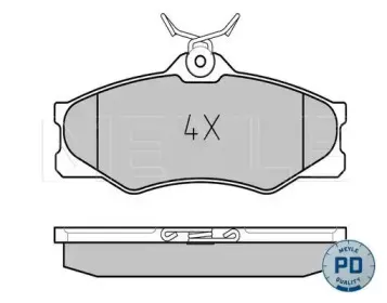 0252097919PD MEYLE Комплект тормозных колодок, дисковый тормоз