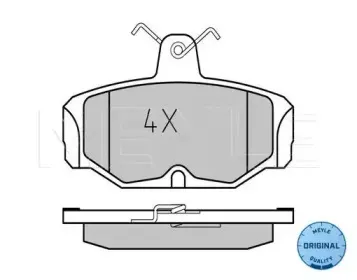 025 209 8113 MEYLE Комплект тормозных колодок, дисковый тормоз