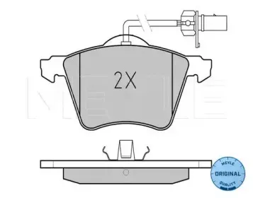 0252103419W MEYLE Комплект тормозных колодок, дисковый тормоз