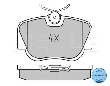 025 210 5517 MEYLE Комплект тормозных колодок, дисковый тормоз