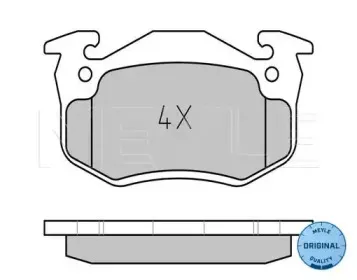 0252109615W MEYLE Комплект тормозных колодок, дисковый тормоз