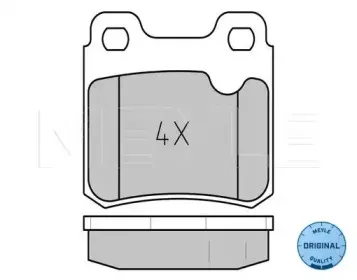 025 211 4015 MEYLE Комплект тормозных колодок, дисковый тормоз
