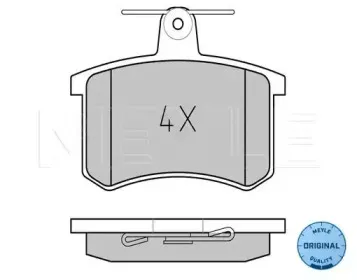 025 211 4416 MEYLE Комплект тормозных колодок, дисковый тормоз