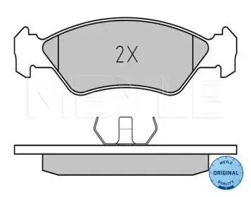 025 212 0217 MEYLE Комплект тормозных колодок, дисковый тормоз