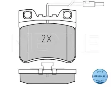 0252126717W MEYLE Комплект тормозных колодок, дисковый тормоз