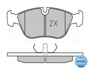 025 212 7319 MEYLE Комплект тормозных колодок, дисковый тормоз
