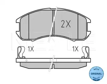0252137815W MEYLE Комплект тормозных колодок, дисковый тормоз