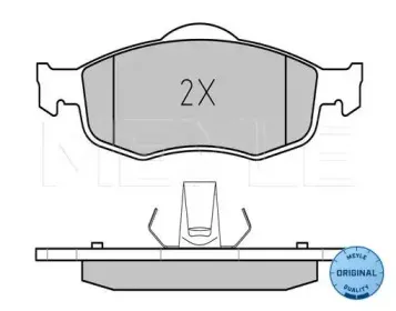 025 213 9418 MEYLE Комплект тормозных колодок, дисковый тормоз