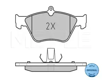 025 214 1117 MEYLE Комплект тормозных колодок, дисковый тормоз