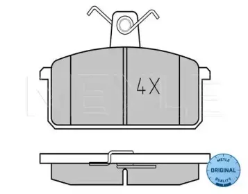 025 214 1814 MEYLE Комплект тормозных колодок, дисковый тормоз