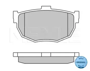 0252155314W MEYLE Комплект тормозных колодок, дисковый тормоз