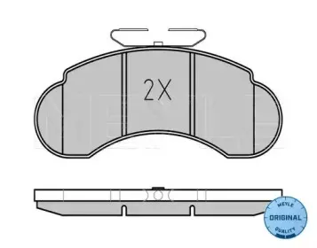 025 215 7314 MEYLE Комплект тормозных колодок, дисковый тормоз