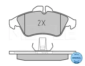 025 215 7620 MEYLE Комплект тормозных колодок, дисковый тормоз