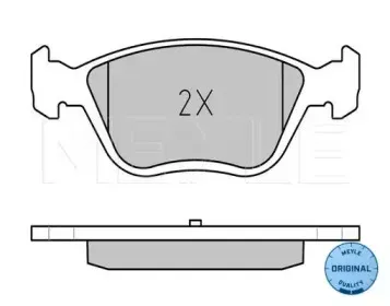 0252163719W MEYLE Комплект тормозных колодок, дисковый тормоз