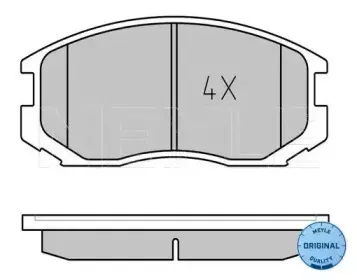 025 216 5015 MEYLE Комплект тормозных колодок, дисковый тормоз