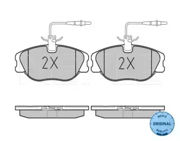 0252180119W MEYLE Комплект тормозных колодок, дисковый тормоз