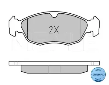 025 218 2717 MEYLE Комплект тормозных колодок, дисковый тормоз