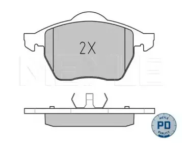 0252184819PD MEYLE Комплект тормозных колодок, дисковый тормоз