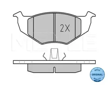 025 218 6619 MEYLE Комплект тормозных колодок, дисковый тормоз