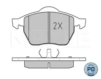 0252191119PD MEYLE Комплект тормозных колодок, дисковый тормоз