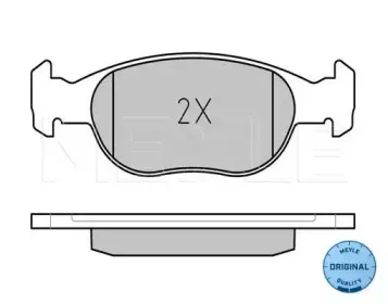 0252193017W MEYLE Комплект тормозных колодок, дисковый тормоз