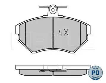 0252194516PD MEYLE Комплект тормозных колодок, дисковый тормоз