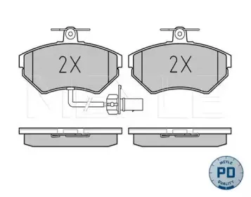 02521945191PD MEYLE Комплект тормозных колодок, дисковый тормоз