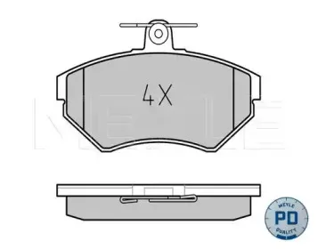 0252194519PD MEYLE Комплект тормозных колодок, дисковый тормоз