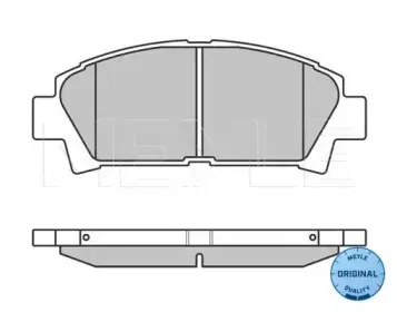 0252196115W MEYLE Комплект тормозных колодок, дисковый тормоз