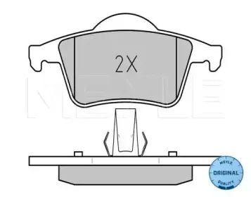 025 230 7616 MEYLE Комплект тормозных колодок, дисковый тормоз