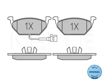 0252313119W MEYLE Комплект тормозных колодок, дисковый тормоз