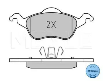 025 231 5419 MEYLE Комплект тормозных колодок, дисковый тормоз