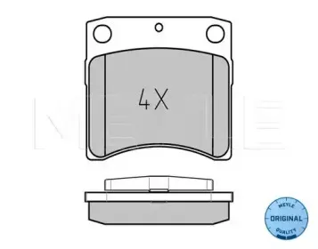0252317618W MEYLE Комплект тормозных колодок, дисковый тормоз