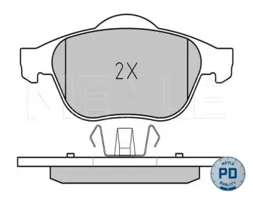 0252324518PD MEYLE Комплект тормозных колодок, дисковый тормоз