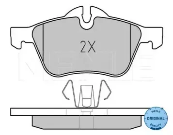 025 232 8118 MEYLE Комплект тормозных колодок, дисковый тормоз