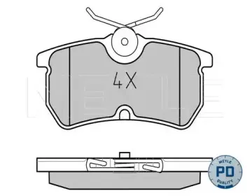 0252335314PD MEYLE Комплект тормозных колодок, дисковый тормоз