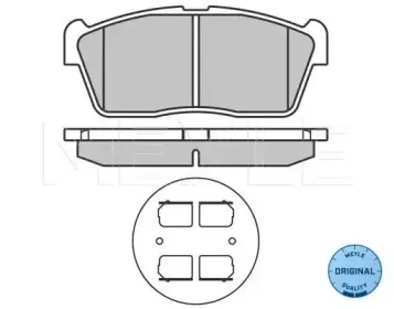 025 235 0715 MEYLE Комплект тормозных колодок, дисковый тормоз