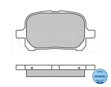 025 235 1317 MEYLE Комплект тормозных колодок, дисковый тормоз