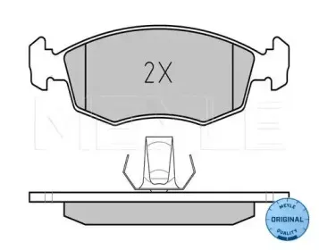 025 235 5218 MEYLE Комплект тормозных колодок, дисковый тормоз