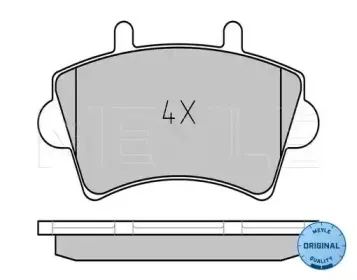 025 236 1318 MEYLE Комплект тормозных колодок, дисковый тормоз