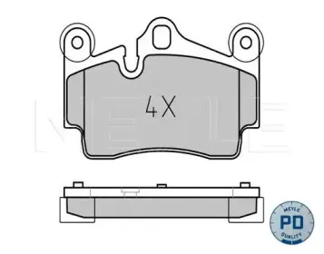 0252369417PD MEYLE Комплект тормозных колодок, дисковый тормоз