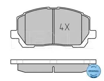 0252370317W MEYLE Комплект тормозных колодок, дисковый тормоз