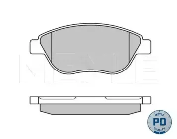 0252370919PD MEYLE Комплект тормозных колодок, дисковый тормоз