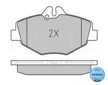 025 237 4320 MEYLE Комплект тормозных колодок, дисковый тормоз